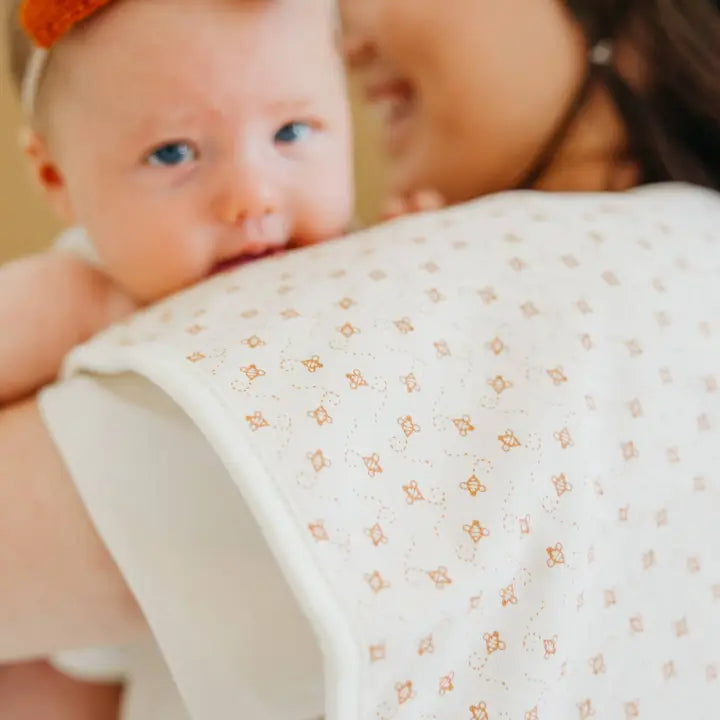 Copper Pearl Premium Burp Cloths - Eden