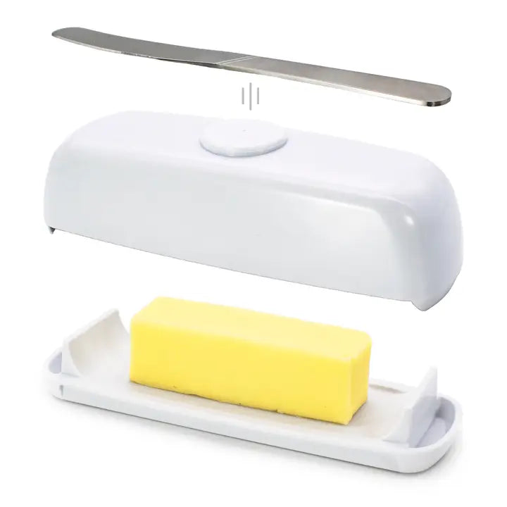 Butter Hub Magnetic Butter Dish-White