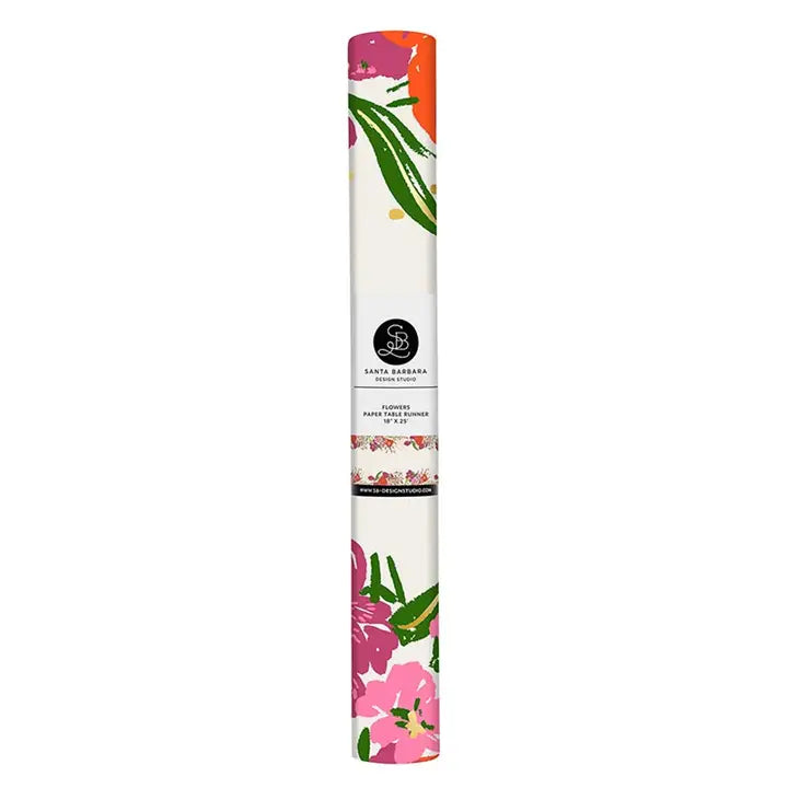 Santa Barbara Design Studio Paper Table Runner - Flowers