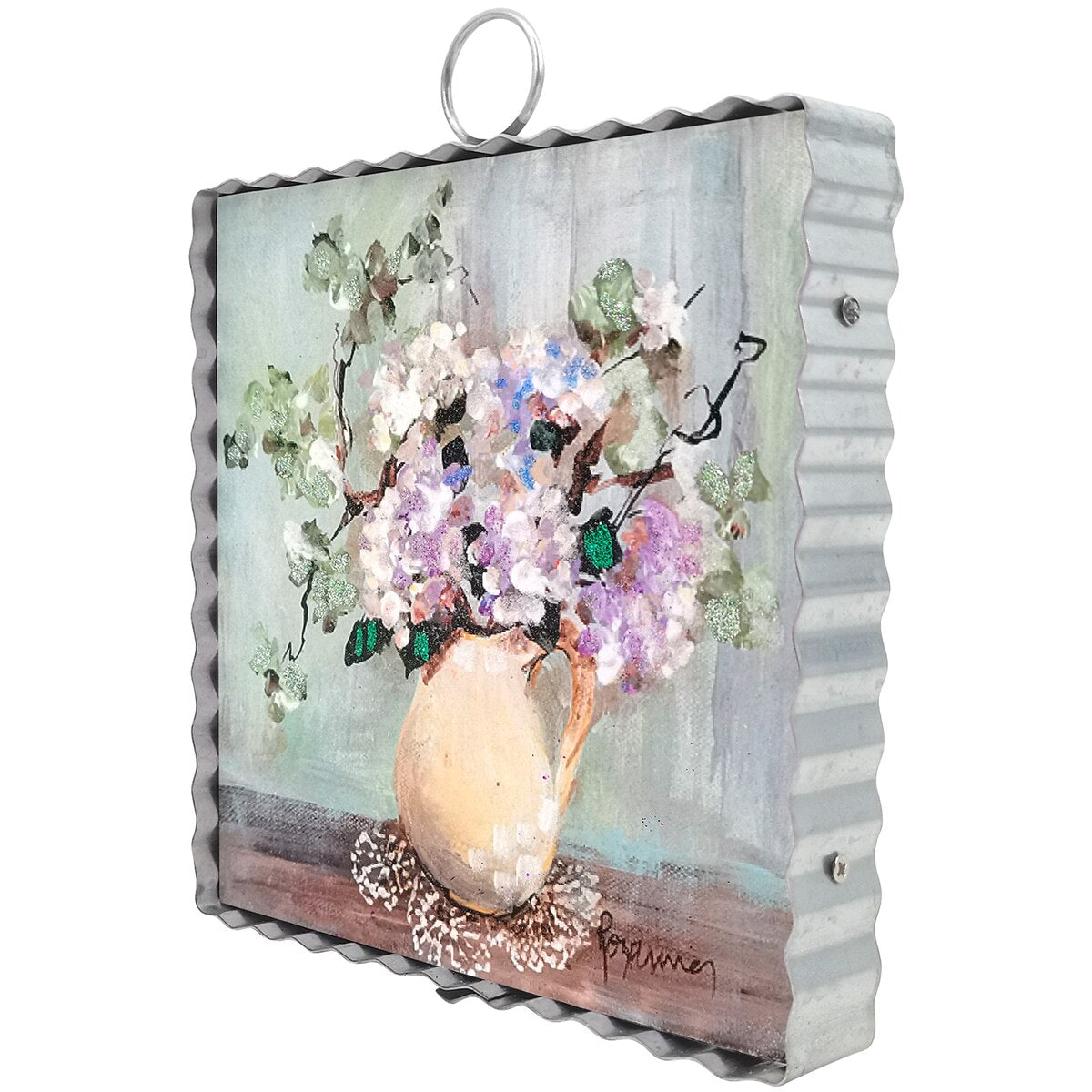 The Round Top Collection Mini Art Jug of Hydrangea