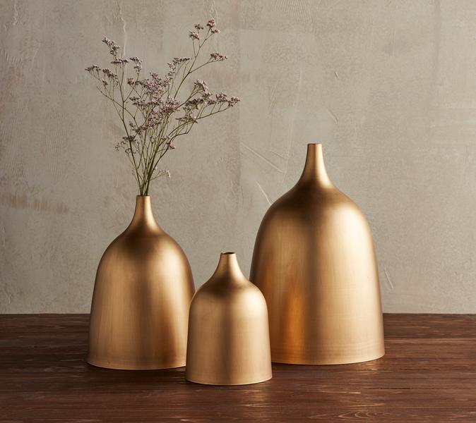 Mud Pie NESTING METAL VASE