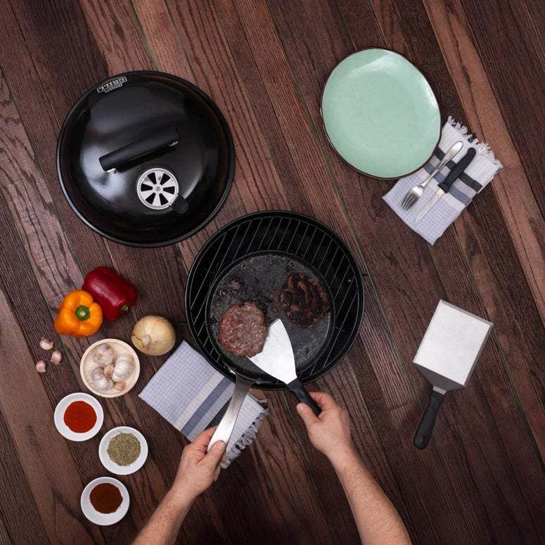 Mad Man Scorched Grillmaster Smash Burger Kit | Meat Press Gift Set