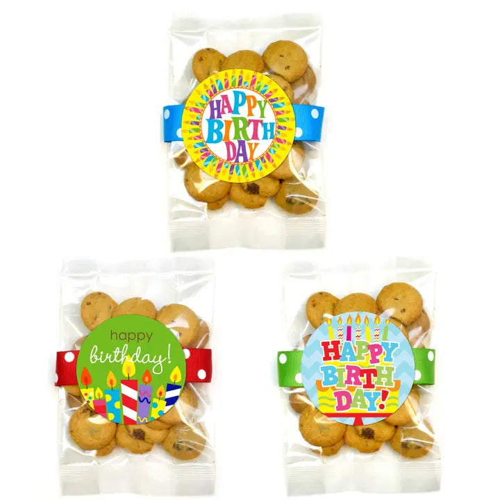 Oh, Sugar! Cookie Bags - Small Dot Assortment - Small-Chocolate Chip