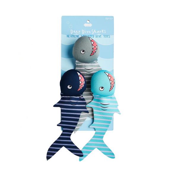 MUD PIE SHARK NEOPRENE DIVE TOYS