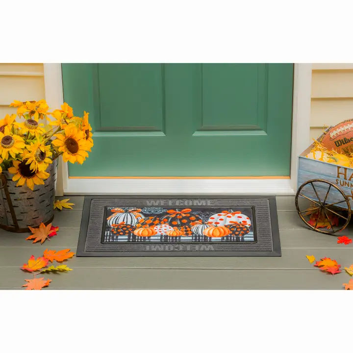 Evergreen Enterprises Elegant Patterned Pumpkins Sassafras Switch Mat