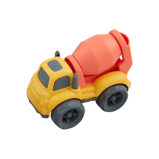 Mud Pie Mini Wheat Straw Toy Vehicle - Yellow