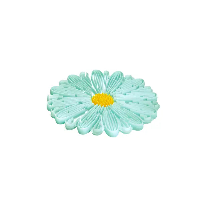Charles Viancin Daisy Trivet (Aqua) 6"