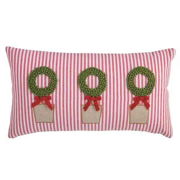 MUD PIE LUMBAR TOPIARY PILLOW