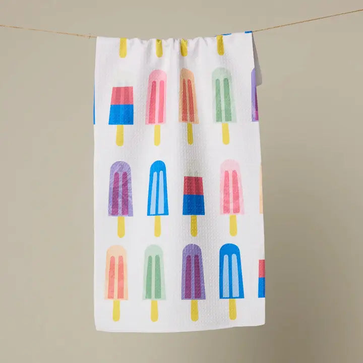 Geometry Poppy Popsicles Bar Towel
