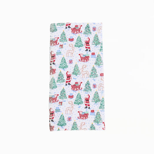 MARY SQUARE Tea Towel Tidings & Toile Pattern