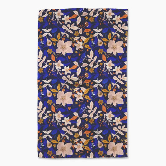 Geometry Nightfall Garden Tea Towel