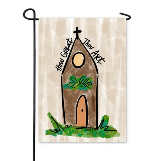 Baxter & Me How Great Thou Art Garden Flag