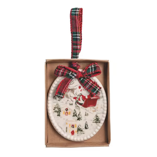 MUD PIE FLYING SLEIGH ORNAMENT