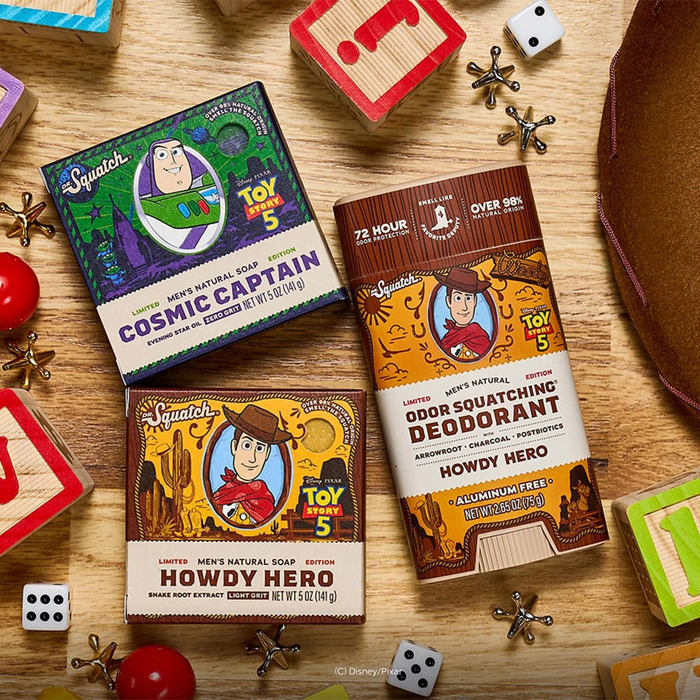 Dr. Squatch x Toy Story 5: Howdy Hero Bar Soap