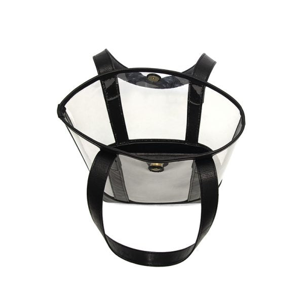 Joy Susan Elle Clear Tote-Black