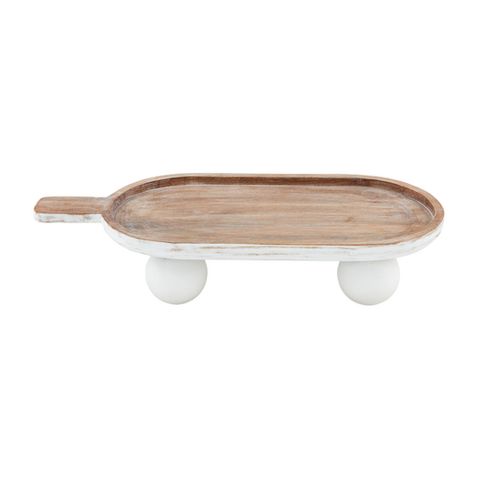MUD PIE BOARD WITH LARGE BEADED FEET
