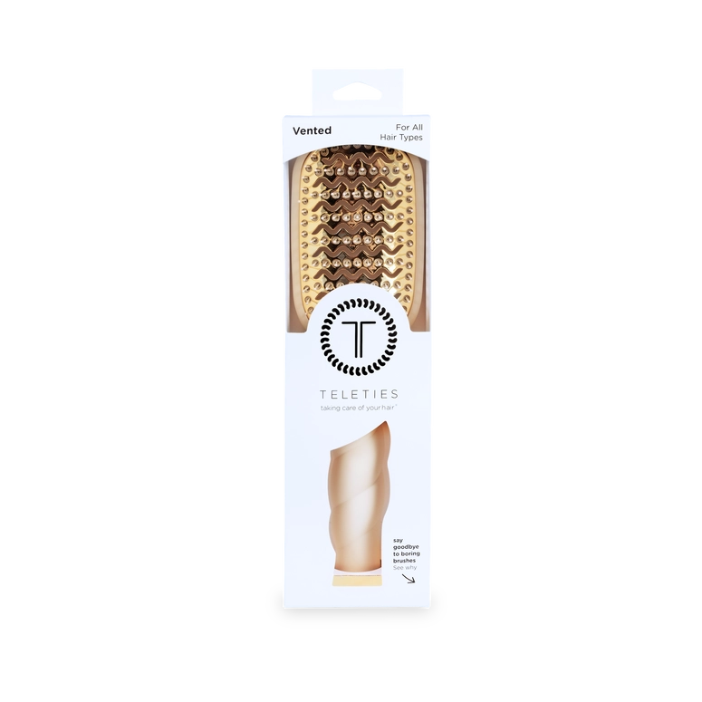Teleties Vented Hair Brush | Tan