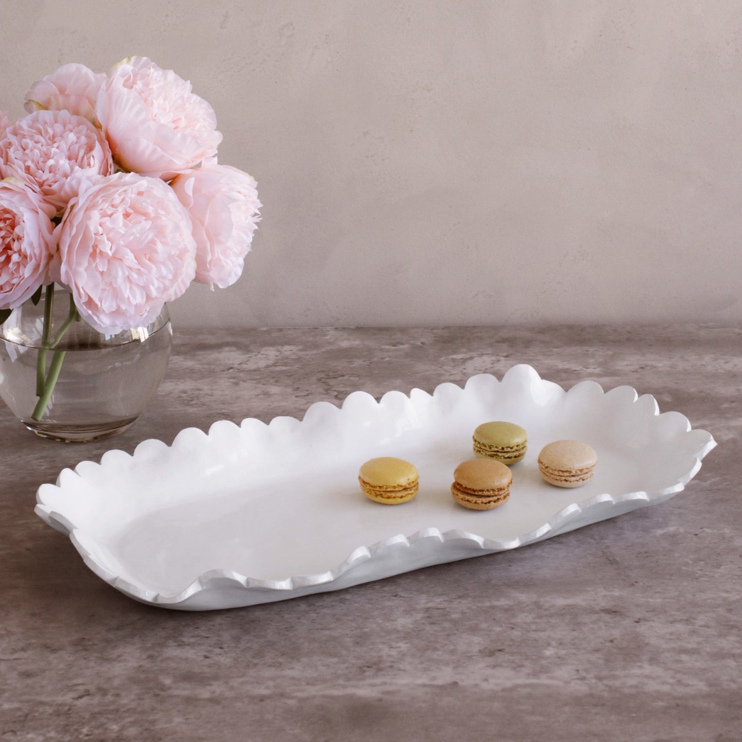 BEATRIZ BALL VIDA Colette Large Oblong Platter (White) (3319)