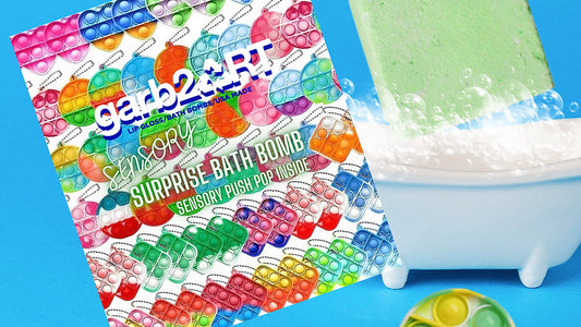 Garb2ART Sensory Push Pop Surprise Bath Bombs