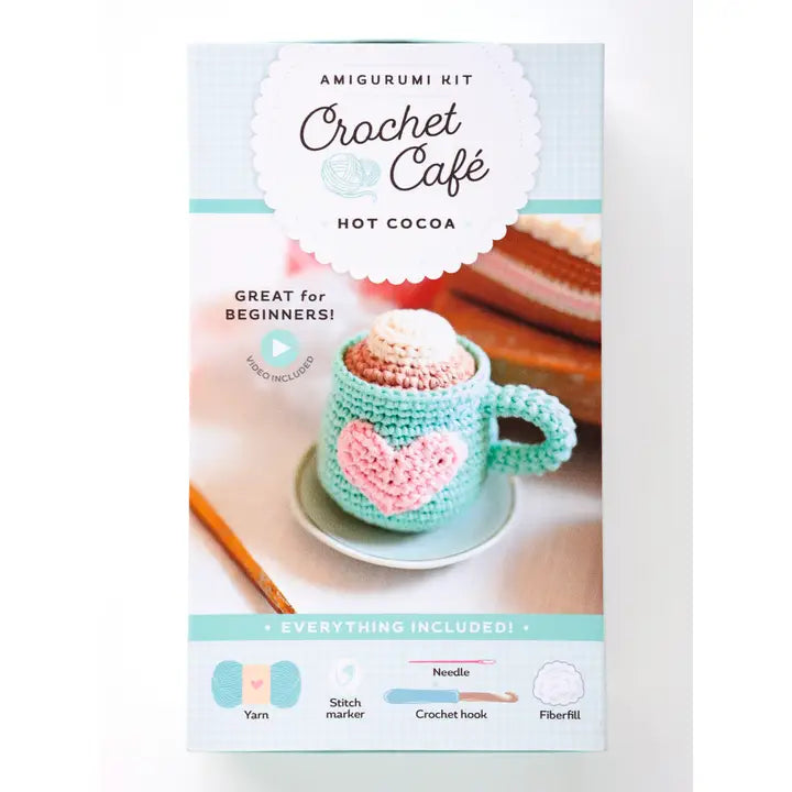 Crochet Café Amigurumi Kit Hot Cocoa