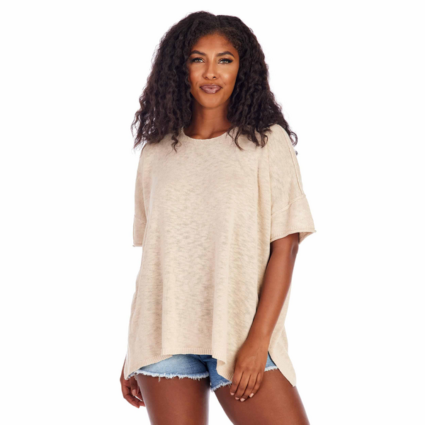 MUD PIE TAN EVAN TOP