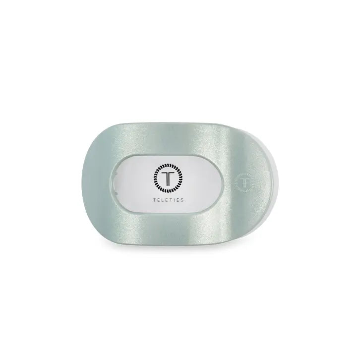 Teleties Flat Round Hair Clip | Small | Dew Drop