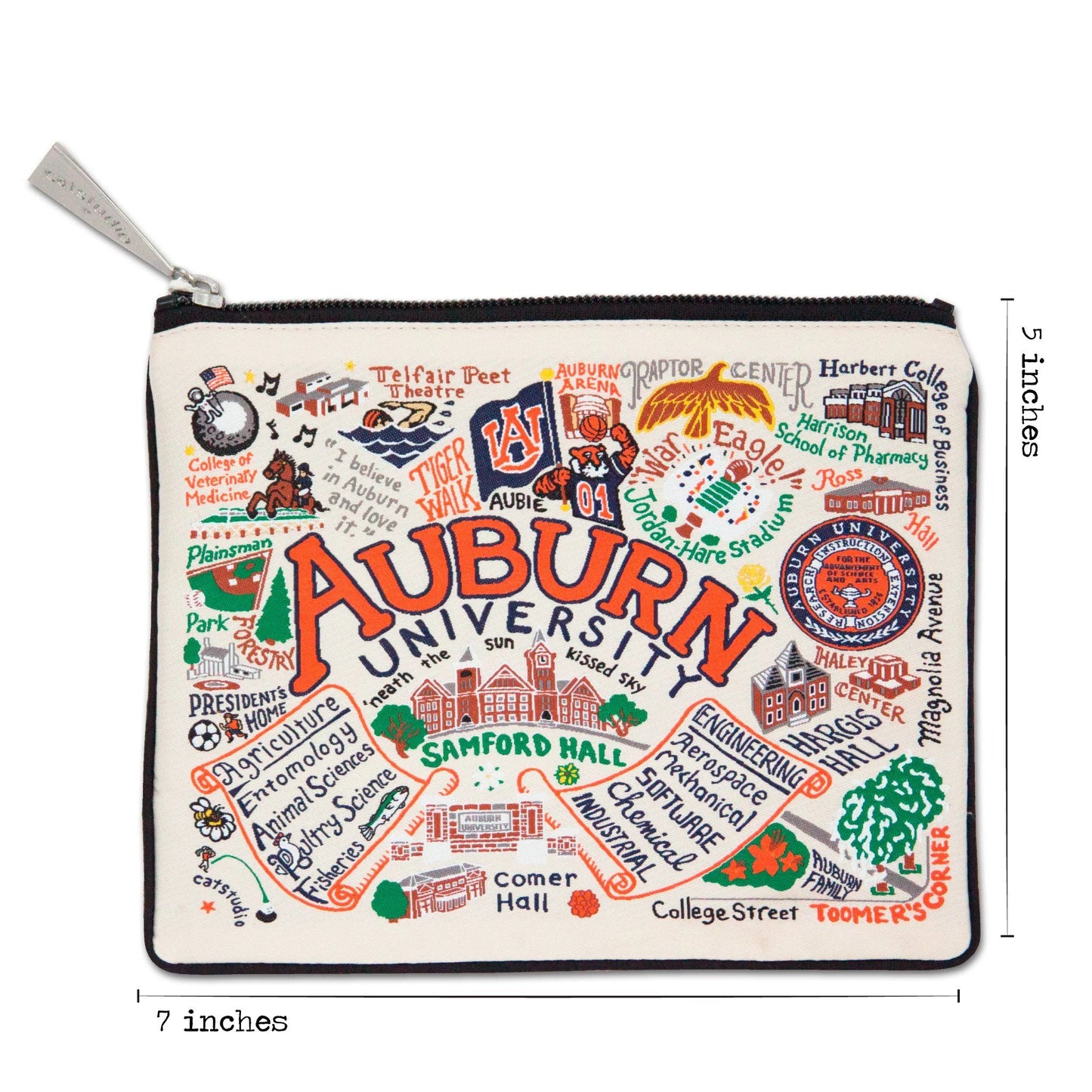 catstudio Auburn University Collegiate Zip Pouch