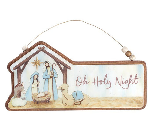 burton + BURTON WOODEN OH HOLY NIGHT ORNAMENT