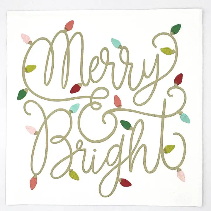 Soiree-Sisters Christmas Cocktail Napkins | Merry and Bright - 20ct