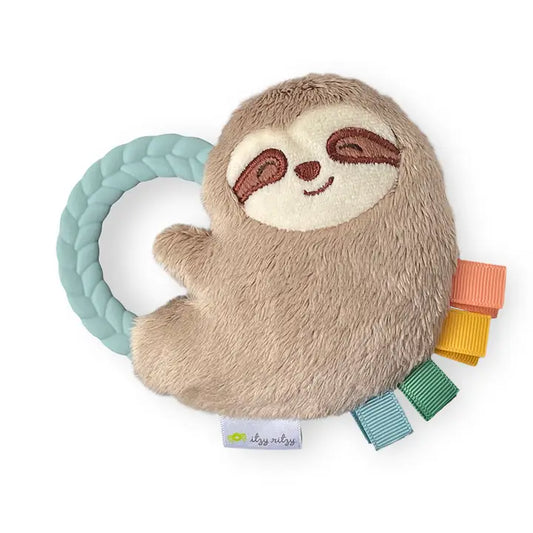 Itzy Ritzy Rattle Pal™ Plush Rattle Pal with Teether-Sloth