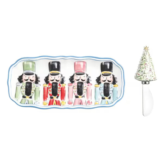 MUD PIE NUTCRACKER EVERYTHING DISH SET