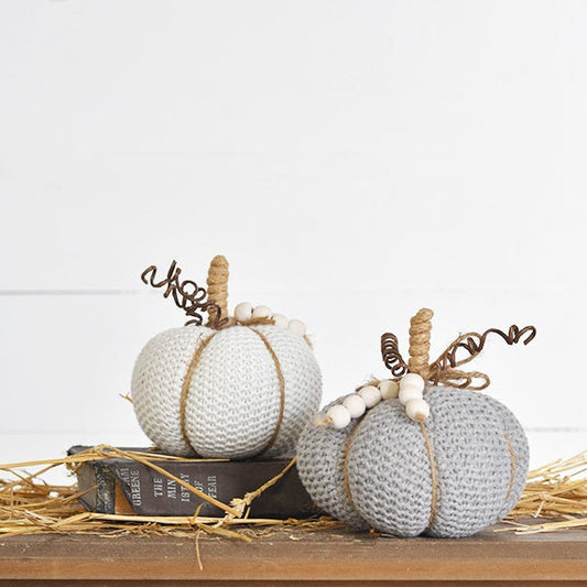 Pd HOME 5″ KNIT PUMPKIN