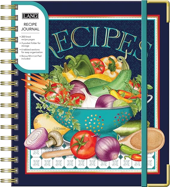 LANG Love To Cook Recipe Journal