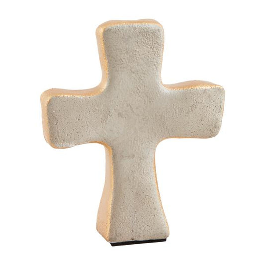 MUD PIE GOLD CONCRETE CROSS