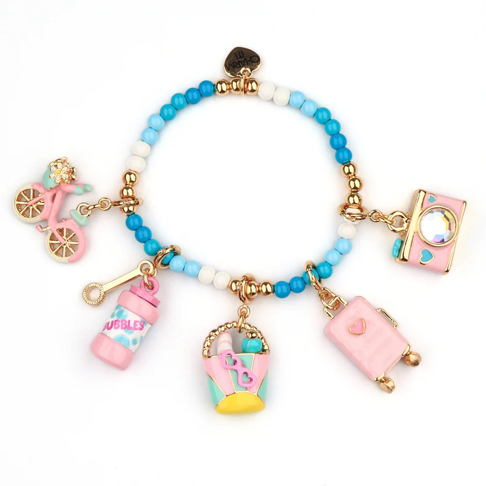Charm It! Gold Beach Bag Charm
