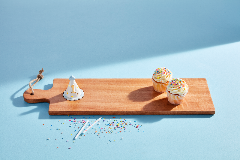 MUD PIE BLUE 1ST BIRTHDAY LIGHT-UP SITTER