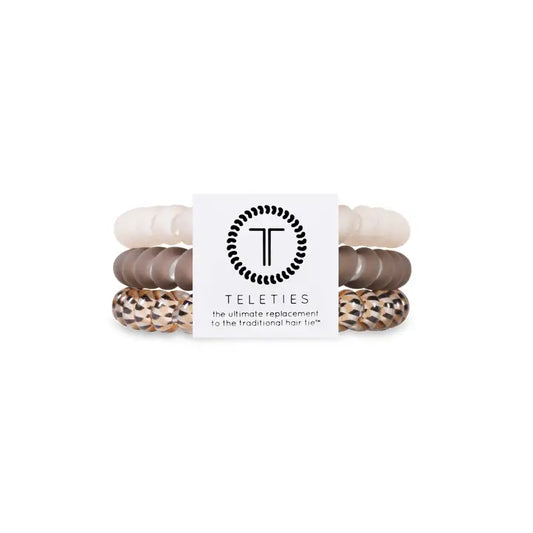 Teleties Spiral Hair Coils | Small | Toasted Hair Ties