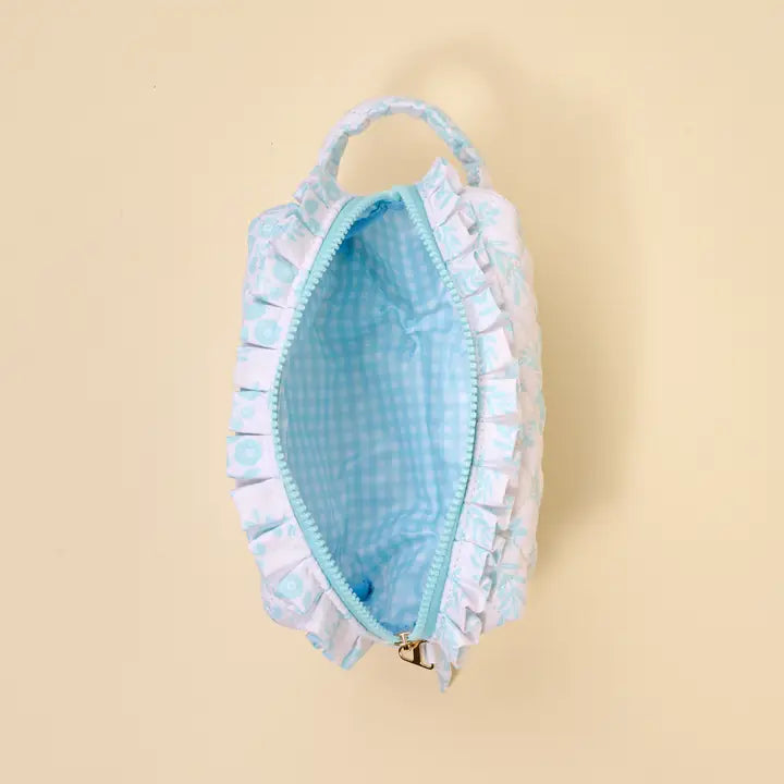 The Darling Effect Essentials Quilted Cosmetic Pouch–Mrs. Something Blue