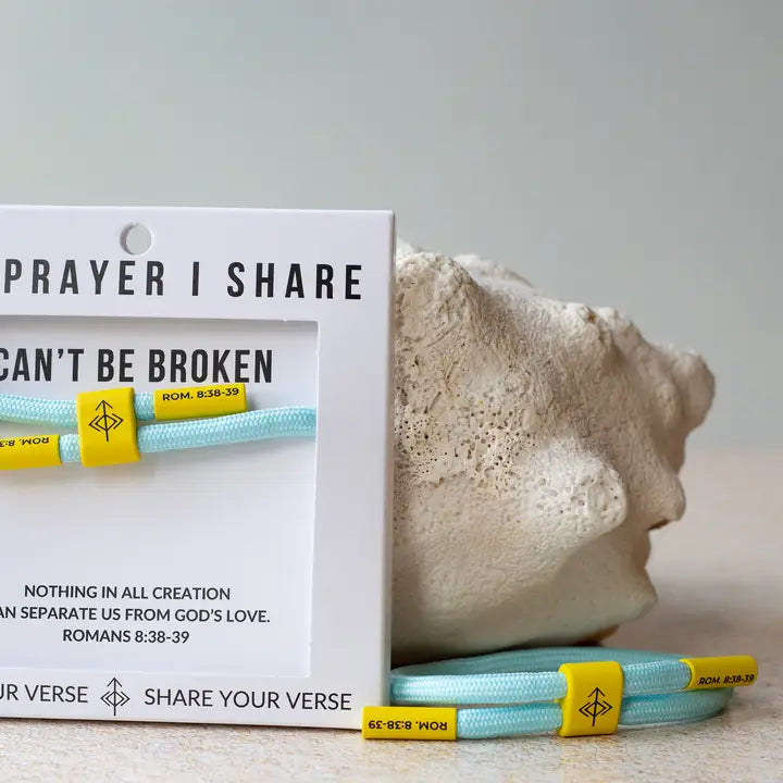 THE PRAYER I SHARE Can't Be Broken Bracelet, Christian Cord Bracelet