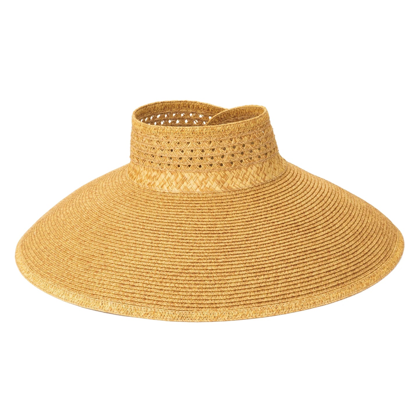 San Diego Hat Everyday Full Coverage - Wide Brim Roll Up Visor-Toast