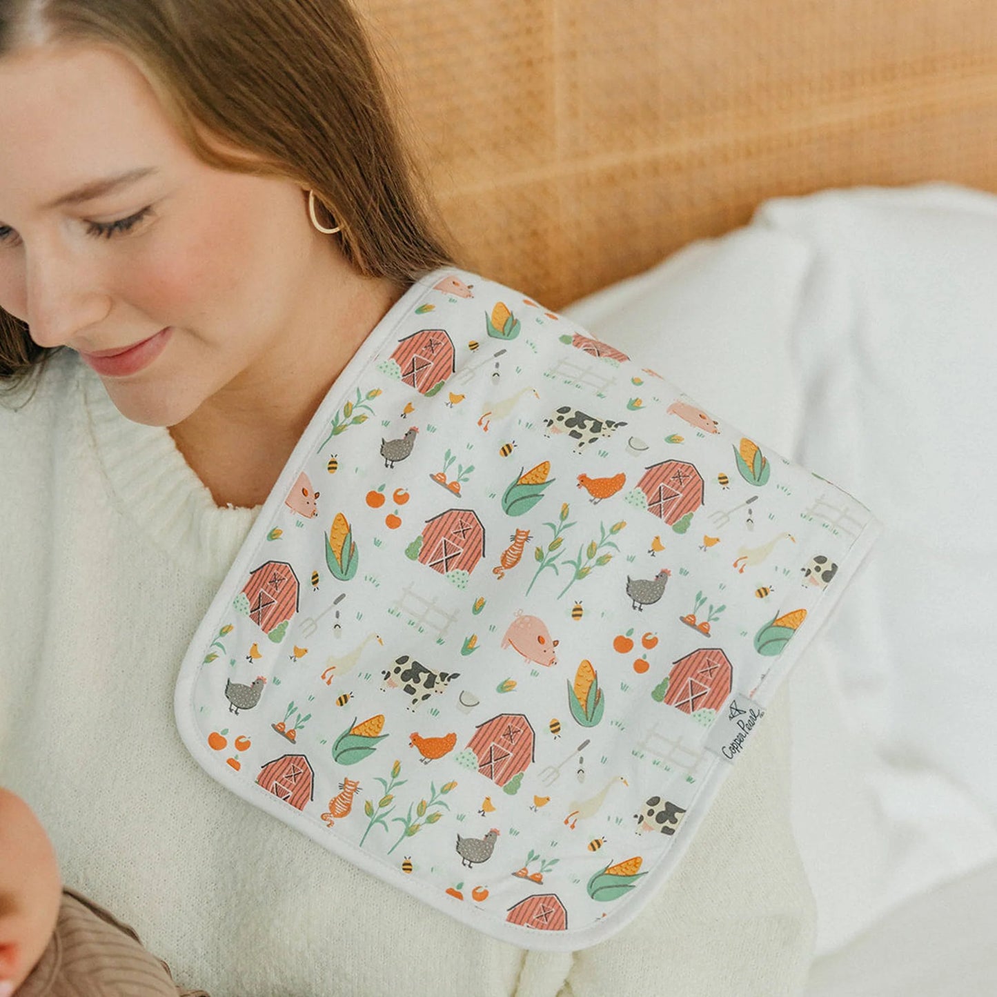 Copper Pearl Farmstead Premium Burp Cloths