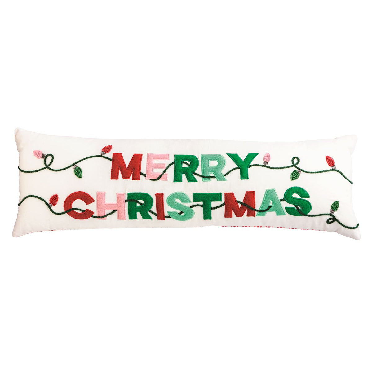 MUD PIE MERRY CHRISTMAS LONG PILLOW
