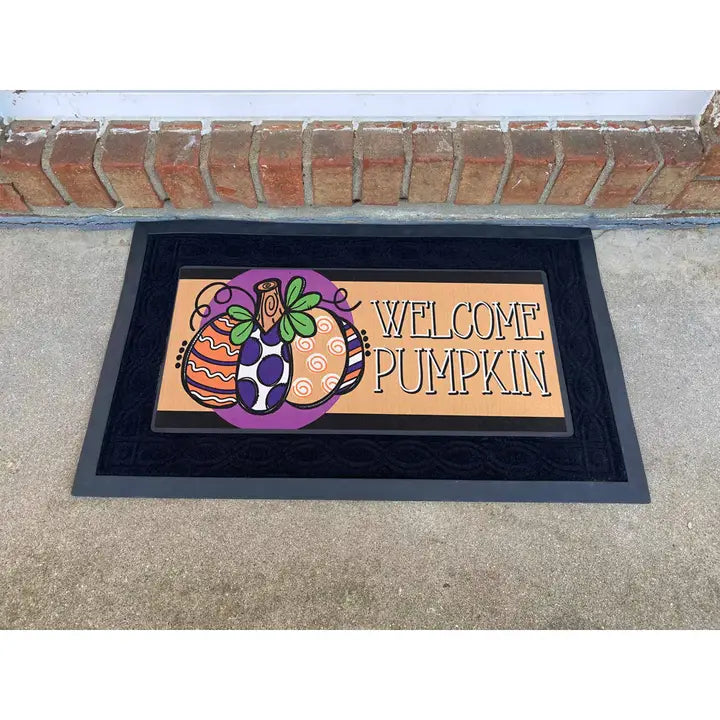 Dicksons Doormat Insert Welcome Circle Pumpkin