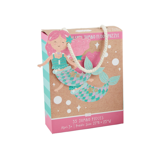 MUD PIE MERMAID SHAPED FLOOR PUZZLE