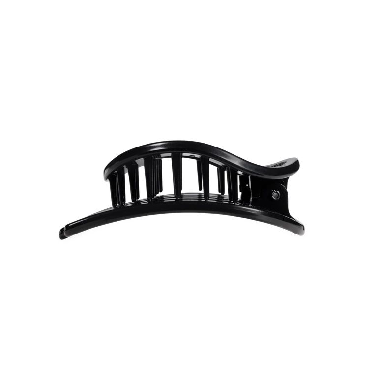 Teleties Jet Black | Medium | Flat Circle Hair Clip