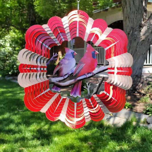 Spinfinity Designs Cardinals - Large Wind Spinner