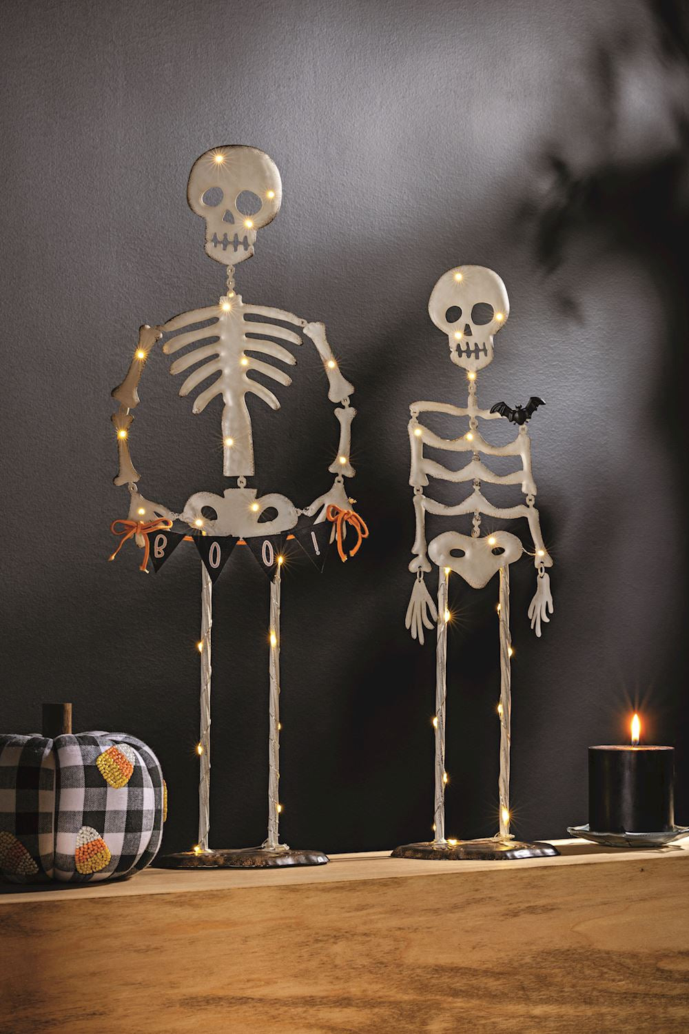 MUD PIE LIGHT-UP SKELETONS