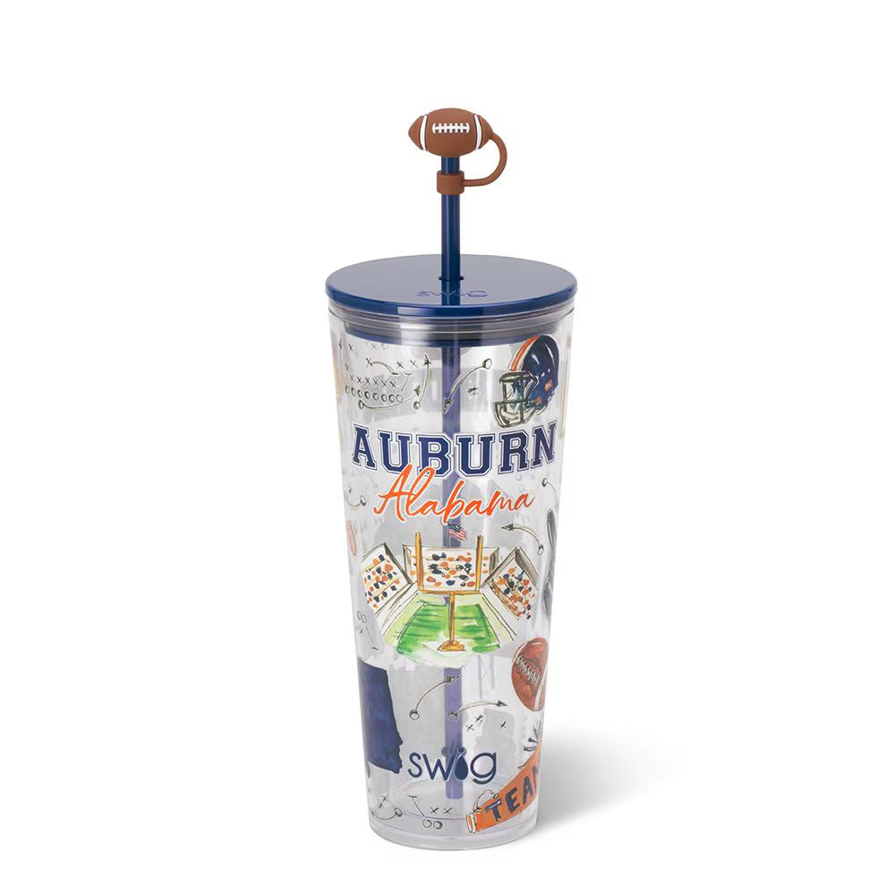Swig Life Tailgates In Auburn Plastic Tumbler 24oz