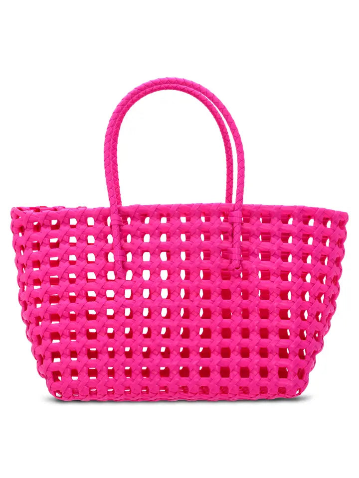 Iscream Small Pink Woven Tote