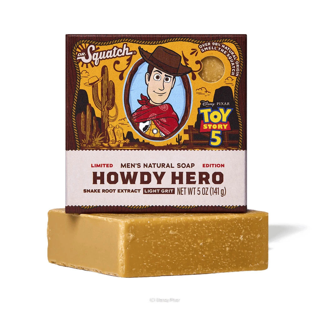 Dr. Squatch x Toy Story 5: Howdy Hero Bar Soap